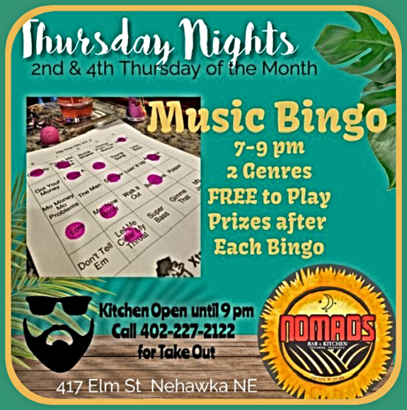 2022 09 14 NEH Nomads Bingo