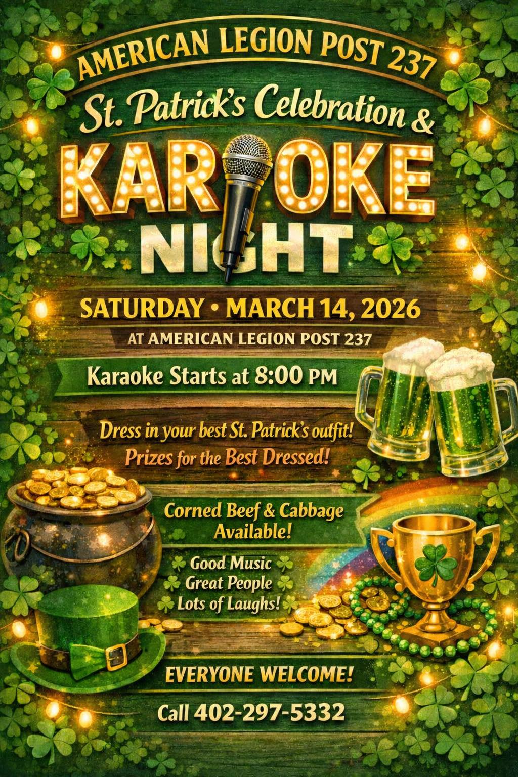 WW karaoke st pats day