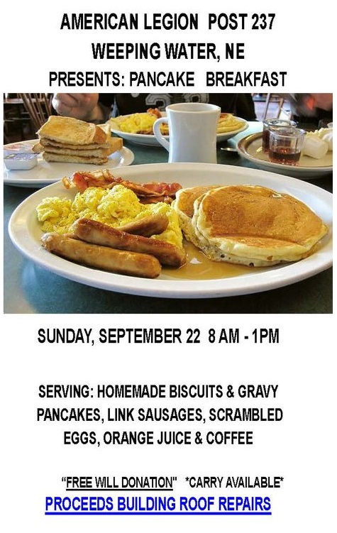 WW legion pancake breakfast